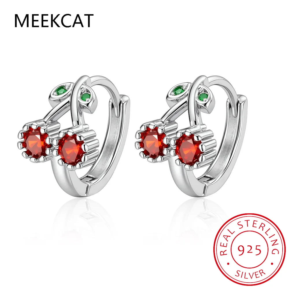 Серьги-кольца из стерлингового серебра 925 пробы с красным рубином в форме вишни для женщин, модные ювелирные украшения с драгоценными камнями, серьги-хагги
Серьги-кольца из стерлингового серебра 925 пробы с красным рубином в форме вишни для женщин, модные ювелирные украшения с драгоценными камнями, серьги-хагги