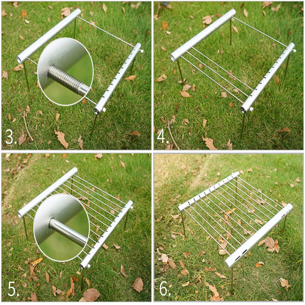 304 Stainless Steel Folding Campfire Grill with Detachable Stand for Portable Outdoor Barbecue and Camping Use
304 Stainless Steel Folding Campfire Grill with Detachable Stand for Portable Outdoor Barbecue and Camping Use
