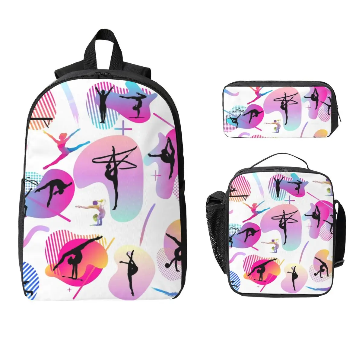 Gymnastics Print Backpack Student Boys Girls BookBag School Bag Computer Shoulder Bags 3ps Insulated Lunch Bag Pencil Case
Gymnastics Print Backpack Student Boys Girls BookBag School Bag Computer Shoulder Bags 3ps Insulated Lunch Bag Pencil Case