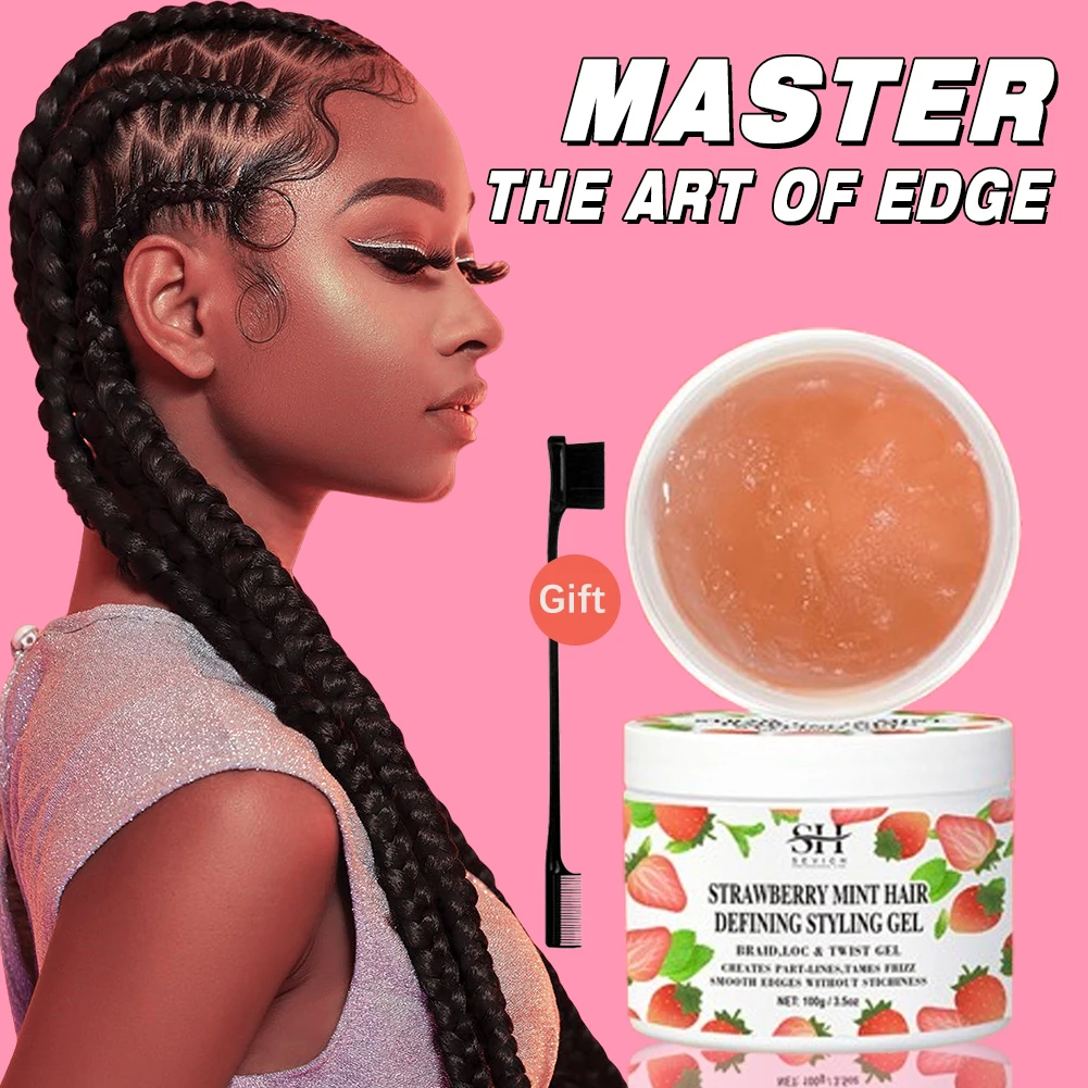 100g Styling Braiding Gel Strawberry Growth Oil Strong Hold Pomade Hair Braid Gel Shaping Hair Edge Control Cream Braiding Oil
100g Styling Braiding Gel Strawberry Growth Oil Strong Hold Pomade Hair Braid Gel Shaping Hair Edge Control Cream Braiding Oil