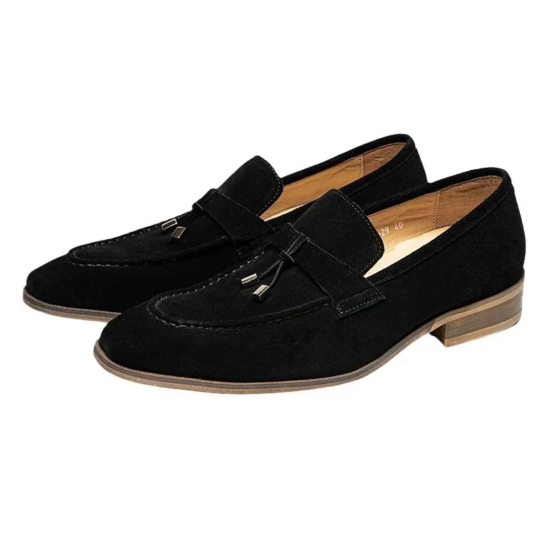 Men's leather shoes genuine leather frosted tassels casual business summer breathable slip-on loafers men
Men's leather shoes genuine leather frosted tassels casual business summer breathable slip-on loafers men