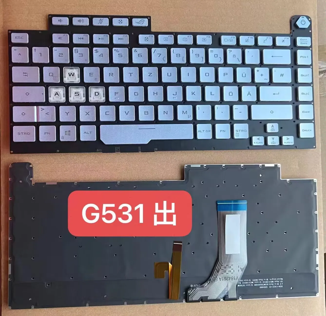 Новая немецкая клавиатура для ноутбука Asus G512 G531 G531gt G531gu G531gd Series GR с подсветкой, серебристая, маленькая Enter
Новая немецкая клавиатура для ноутбука Asus G512 G531 G531gt G531gu G531gd Series GR с подсветкой, серебристая, маленькая Enter