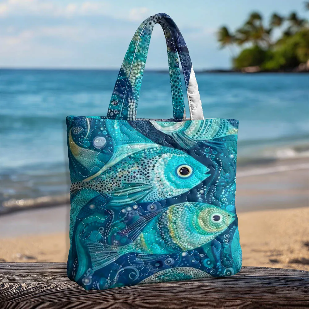 Сумка-тоут с принтом тропических морских рыб, стеганая, легкая, летняя, пляжная, на плечо, для отпуска, путешествий, повседневных покупок
Сумка-тоут с принтом тропических морских рыб, стеганая, легкая, летняя, пляжная, на плечо, для отпуска, путешествий, повседневных покупок