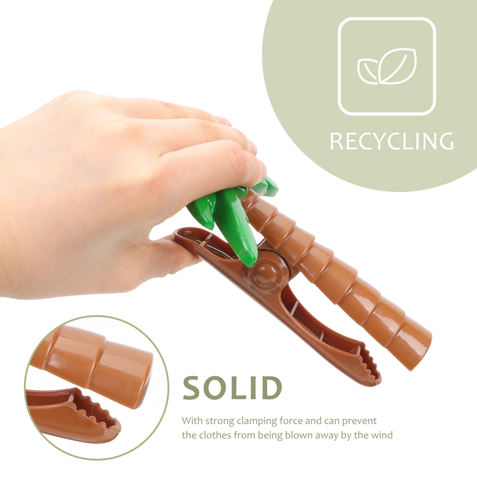 2pcs Coconut Tree Shaped Clips for Beach Towel Quilt Clothes Drying Windproof ABS Plastic Non Slip Lightweight
2pcs Coconut Tree Shaped Clips for Beach Towel Quilt Clothes Drying Windproof ABS Plastic Non Slip Lightweight