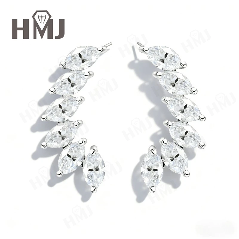 Moissanite Marquise Cut Earrings for Women Faceted Stones with Elegant Slim Silhouette Perfect for Daily Wear Anniversary
Moissanite Marquise Cut Earrings for Women Faceted Stones with Elegant Slim Silhouette Perfect for Daily Wear Anniversary