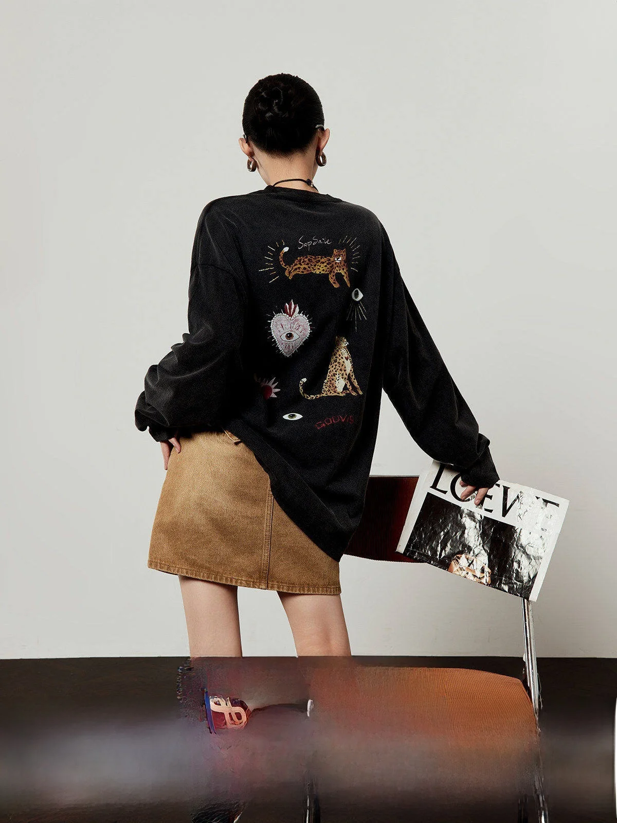 Loose Bla T-irt Women's Spring Autumn New Sle Letter Print Long Sve round Ne Casual Comfortable Breathable Cotton
Loose Bla T-irt Women's Spring Autumn New Sle Letter Print Long Sve round Ne Casual Comfortable Breathable Cotton