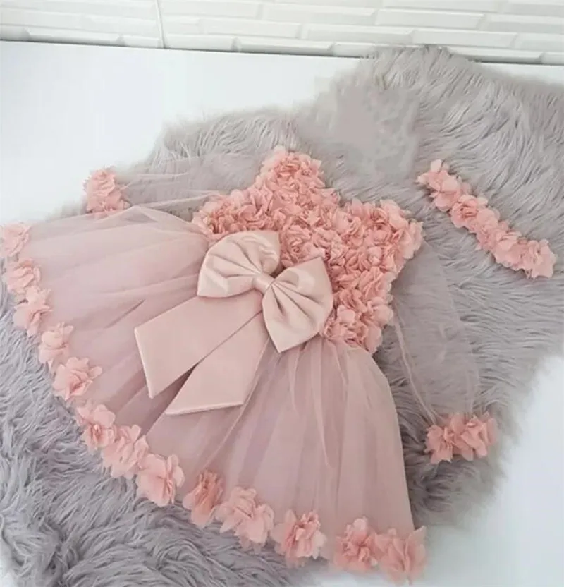 Lovely Baby Girl Birthday Dress Floral 3D Flowers Long Sleeves Little Princess First Communion Dress Kid Flower Girl Dress
Lovely Baby Girl Birthday Dress Floral 3D Flowers Long Sleeves Little Princess First Communion Dress Kid Flower Girl Dress