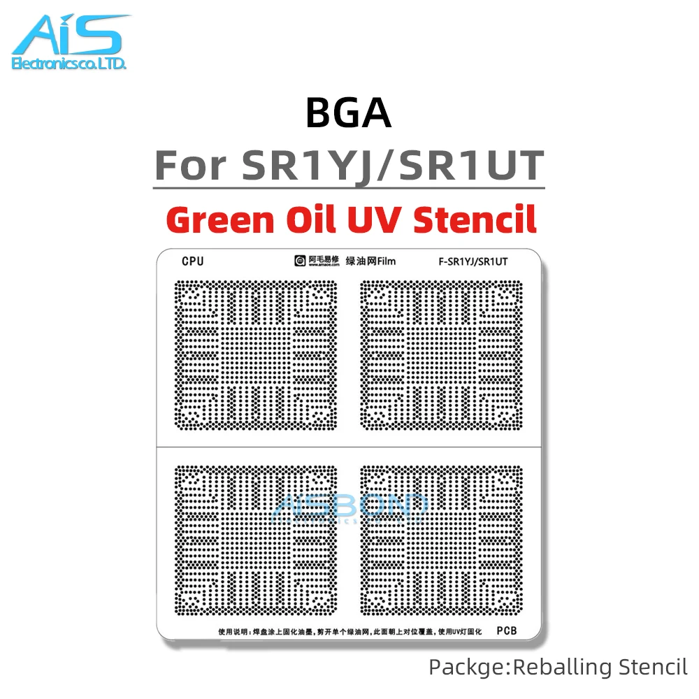 Amaoe Green Oil Net UV Solder Mask Ink Kit For SR1YJ SR1UT SR071 SRO71 GPU CPU chip PCB Board BGA Reballing Stencil
Amaoe Green Oil Net UV Solder Mask Ink Kit For SR1YJ SR1UT SR071 SRO71 GPU CPU chip PCB Board BGA Reballing Stencil