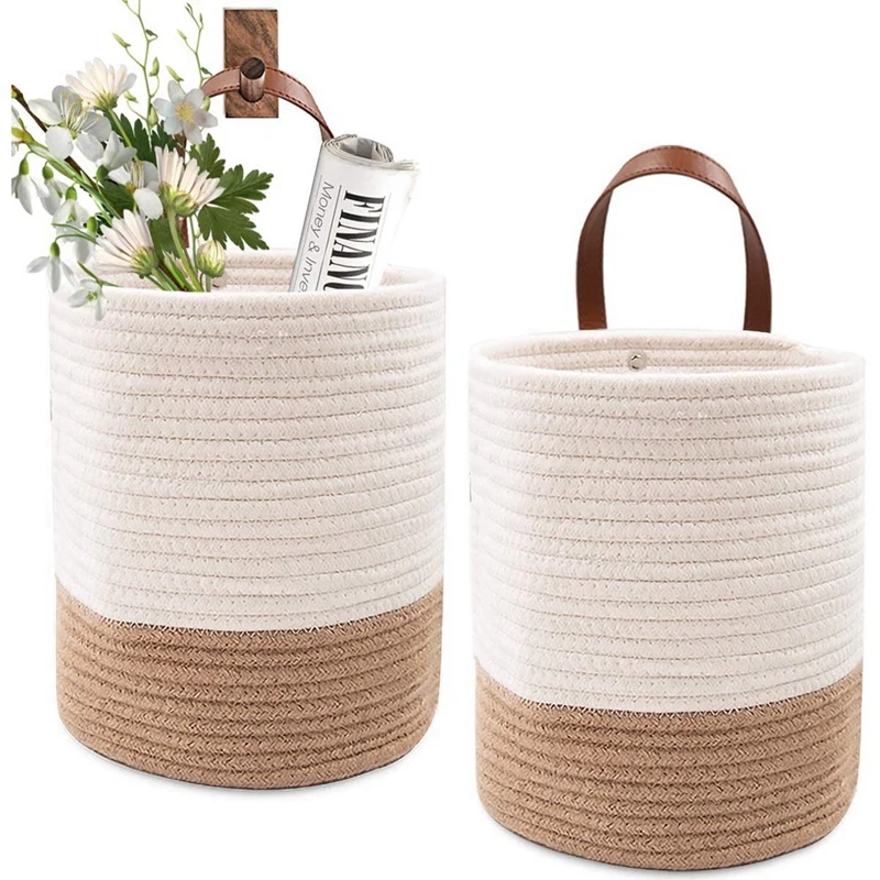 2 Pack Rope Hanging Basket, Woven Wall Basket,Hanging Baskets For Organizing,Hanging Basket,Woven Shelf Basket
2 Pack Rope Hanging Basket, Woven Wall Basket,Hanging Baskets For Organizing,Hanging Basket,Woven Shelf Basket