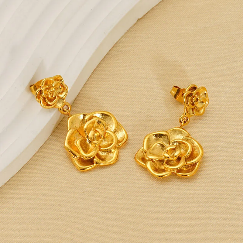5PCS Rose Flower Earrings Stainless Steel Geometric Fashionable Heart Earrings for Women Stud Earrings Jewelry Gifts Wholesale
5PCS Rose Flower Earrings Stainless Steel Geometric Fashionable Heart Earrings for Women Stud Earrings Jewelry Gifts Wholesale