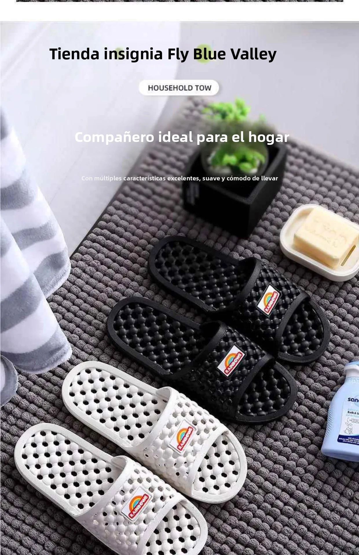 Pantuflas de baño para interiores, huecas, antideslizantes, para parejas, para hotel, gimnasio, uso en exteriores, pantuflas ... Pantuflas de baño para interiores, huecas, antideslizantes, para parejas, para hotel, gimnasio, uso en exteriores, pantuflas ...