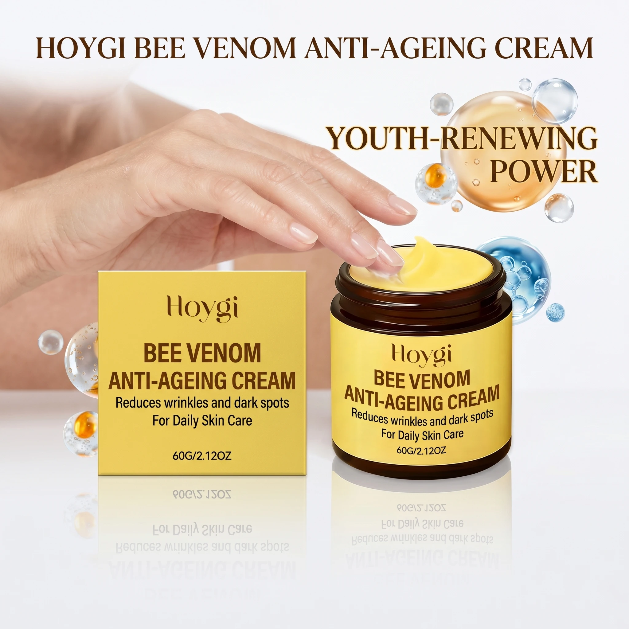 Bee Venom Face Cream Firming & Rejuvenating Fade Fine Lines Anti-Aging Repair Barrier Moisturizing Nourishing Skin Care
Bee Venom Face Cream Firming & Rejuvenating Fade Fine Lines Anti-Aging Repair Barrier Moisturizing Nourishing Skin Care