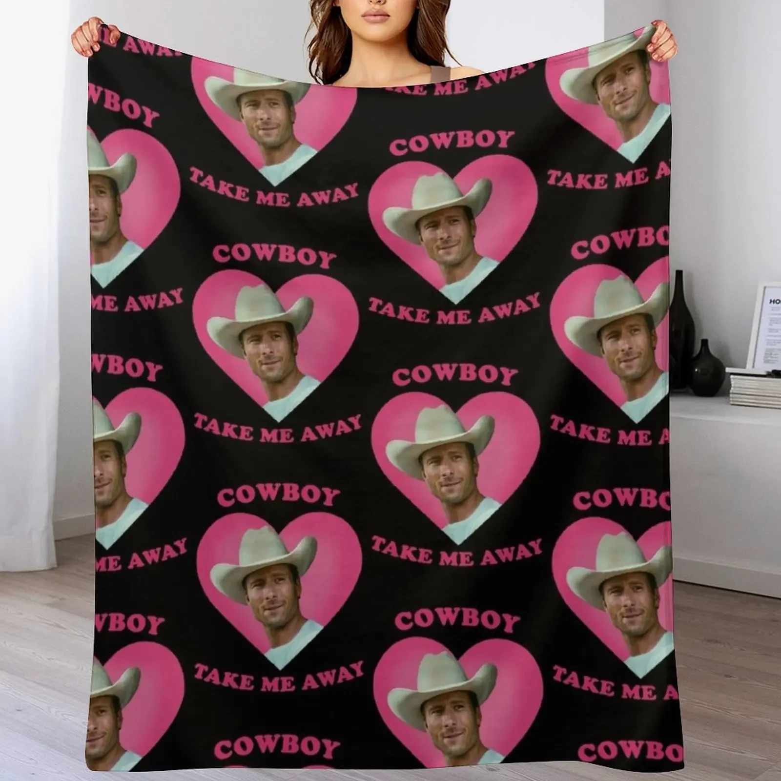 Glen Powell Cowboy Take Me Away Throw Blanket Bed Fashionable Custom Weighted sofa bed Blankets
Glen Powell Cowboy Take Me Away Throw Blanket Bed Fashionable Custom Weighted sofa bed Blankets