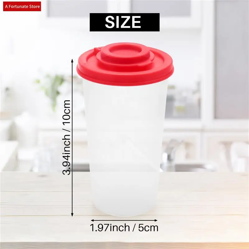 6 Large Salt And Pepper Shakers Moisture Proof ,Salt Shaker With Red Covers Lids Plastic Airtight Spice Jar Dispenser-A78G
6 Large Salt And Pepper Shakers Moisture Proof ,Salt Shaker With Red Covers Lids Plastic Airtight Spice Jar Dispenser-A78G