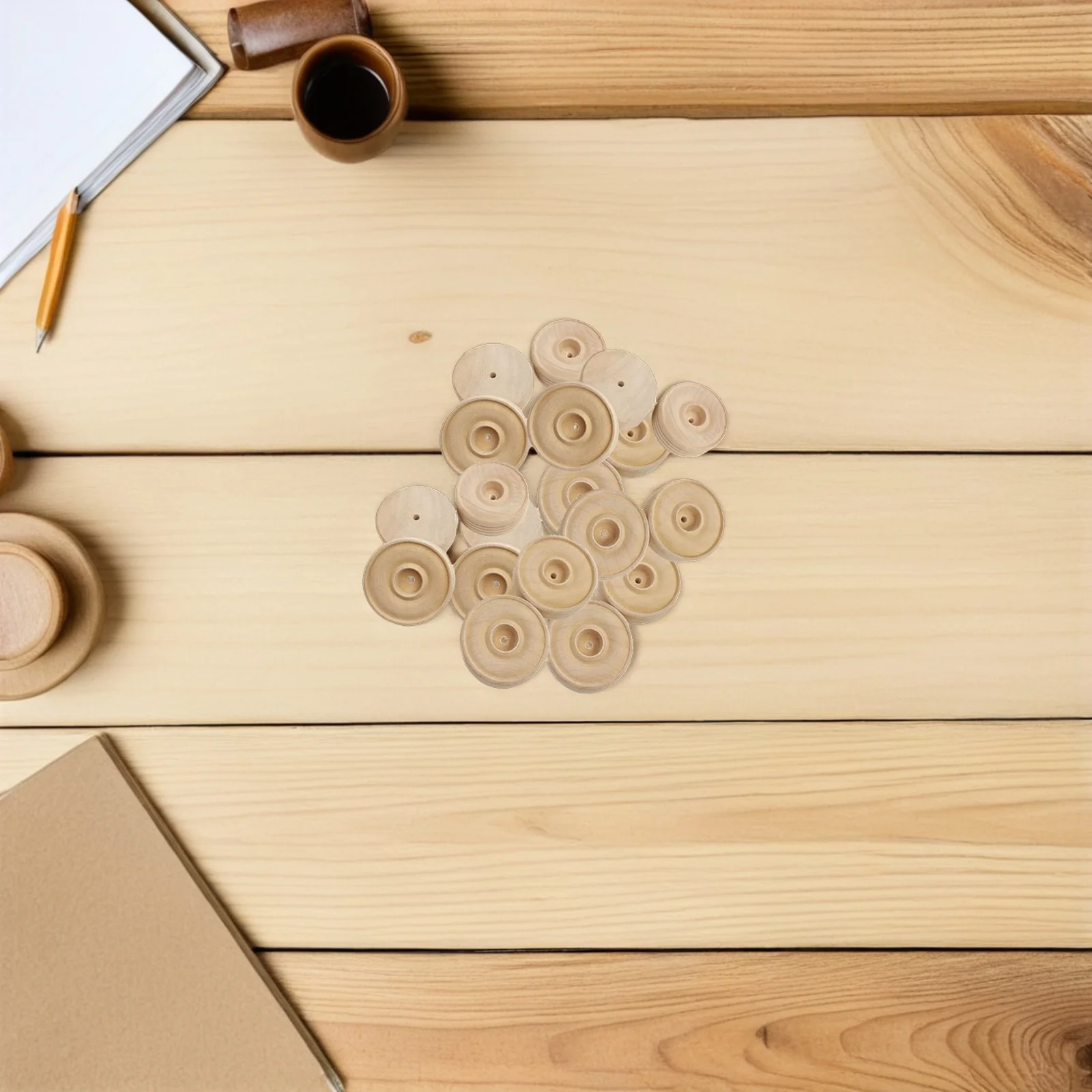 30Pcs Mini Wooden Wheels for Crafts DIY Art Projects Kids Fun Activities Replacement Parts Creative Playtime Kits
30Pcs Mini Wooden Wheels for Crafts DIY Art Projects Kids Fun Activities Replacement Parts Creative Playtime Kits