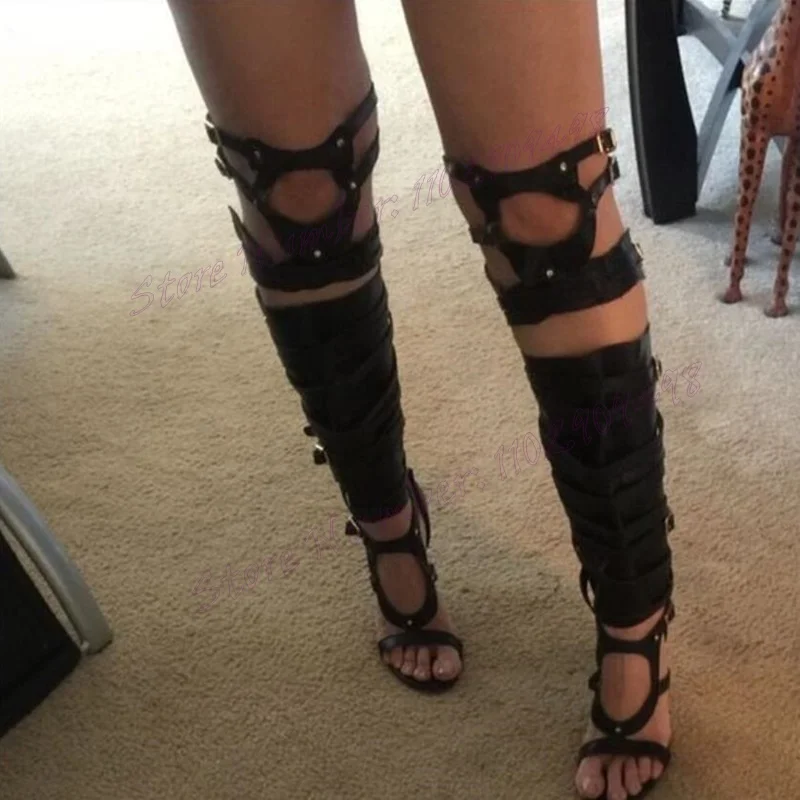 Black Hollow Out Sandals Boots Strappy Buckle Open Toe Shoes for Women Stiletto High Heels Sexy Shoes 2024 Zapatos Para Mujere
Black Hollow Out Sandals Boots Strappy Buckle Open Toe Shoes for Women Stiletto High Heels Sexy Shoes 2024 Zapatos Para Mujere