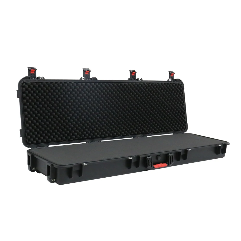 Hot Selling IP67 Waterproof Hard PP Plastic Gun Case with Wheels Equipment Protective Case Custom Foam Logo
Hot Selling IP67 Waterproof Hard PP Plastic Gun Case with Wheels Equipment Protective Case Custom Foam Logo