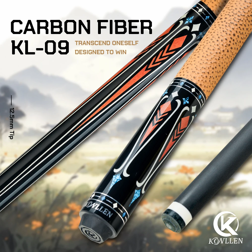 KONLLEN Carbon Fiber Pool Cue Stick Professional Cues (Full Carbon Technology Low Deflection Billiard Cue Stick,12.5mm,147cm)
KONLLEN Carbon Fiber Pool Cue Stick Professional Cues (Full Carbon Technology Low Deflection Billiard Cue Stick,12.5mm,147cm)