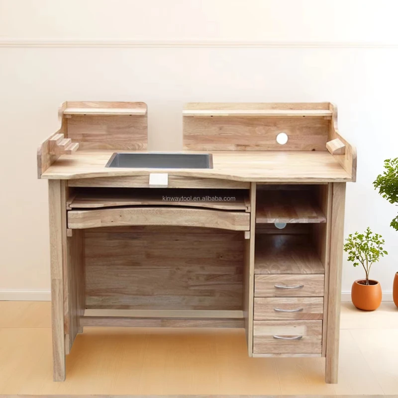 Solid Wood Jewelry Workbench Jeweler Workbench Solid Wood Jeweler Workbench with Utility Storage Drawer
Solid Wood Jewelry Workbench Jeweler Workbench Solid Wood Jeweler Workbench with Utility Storage Drawer