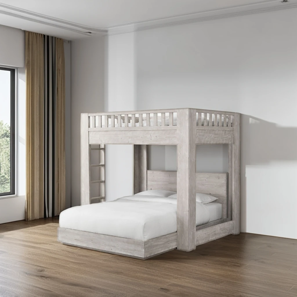 Luxury Modern Bedroom Furniture Set Kids' Beds Children Bunk Bed Children's Loft-over-queen Platform Bed
Luxury Modern Bedroom Furniture Set Kids' Beds Children Bunk Bed Children's Loft-over-queen Platform Bed