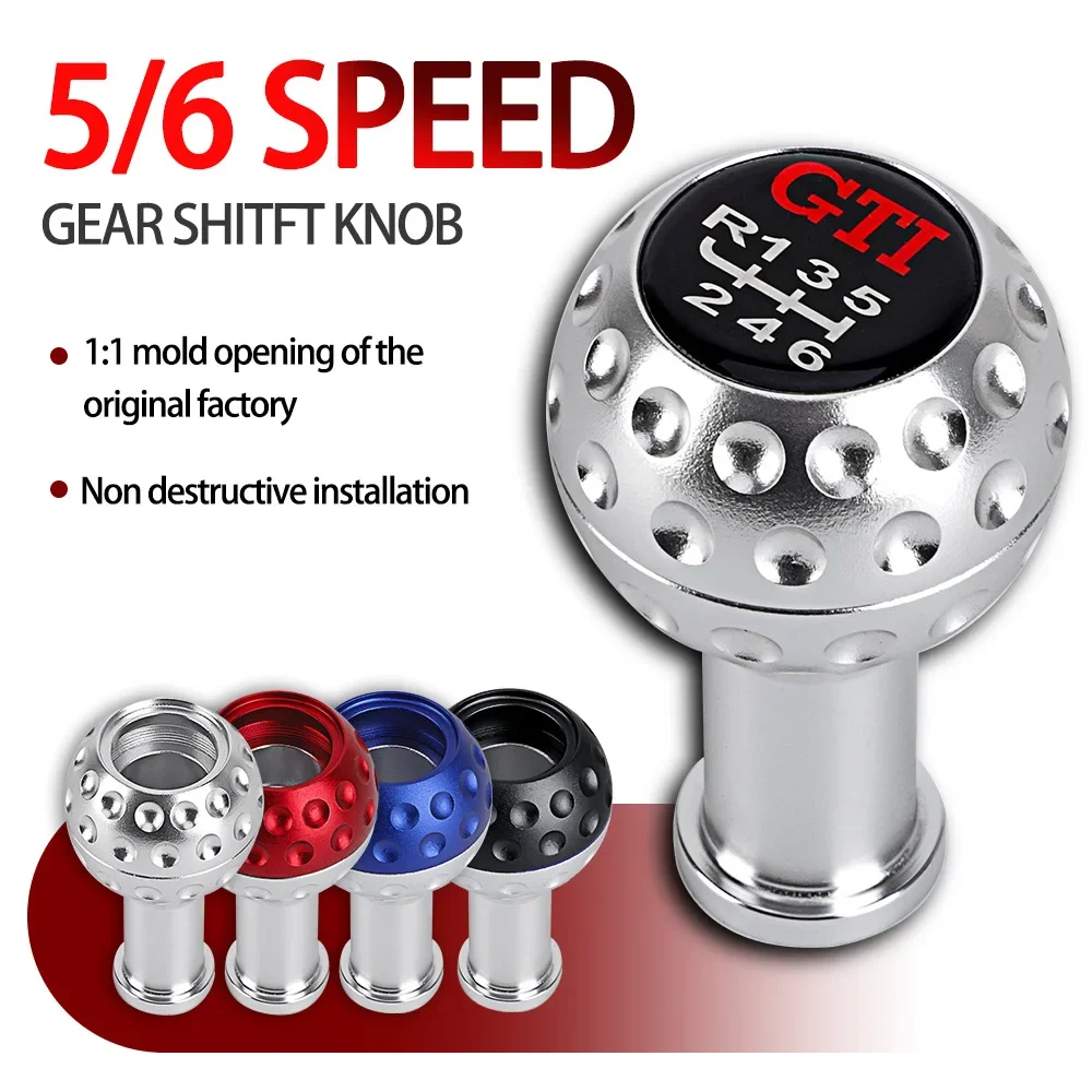 5/6 Speed Gear Shift Knob Car Manual Trans Shifter Stick Head Knob Aluminum for VW GTI Jetta Golf 5 Car with M8 M10 M12 Adapter
5/6 Speed Gear Shift Knob Car Manual Trans Shifter Stick Head Knob Aluminum for VW GTI Jetta Golf 5 Car with M8 M10 M12 Adapter