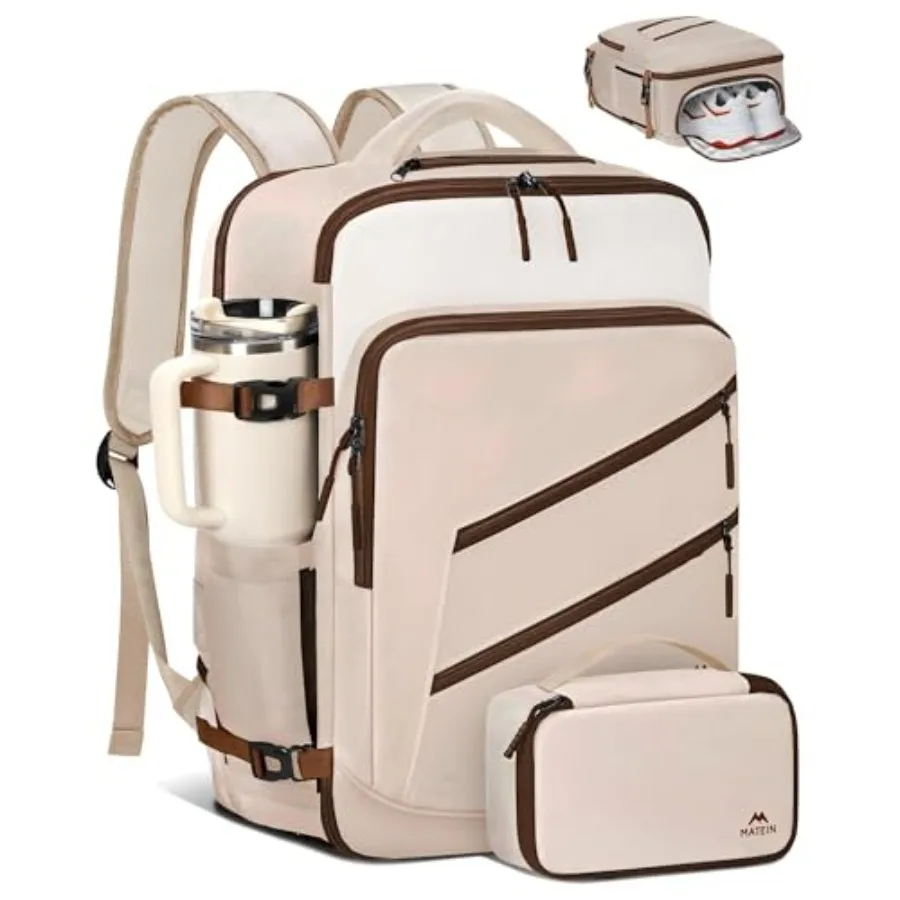 Personal Item Travel Backpack for Women, Lightweight Airplane Carry on Bag with Electronics Case, Water Resistant Overnight Bac
Personal Item Travel Backpack for Women, Lightweight Airplane Carry on Bag with Electronics Case, Water Resistant Overnight Bac