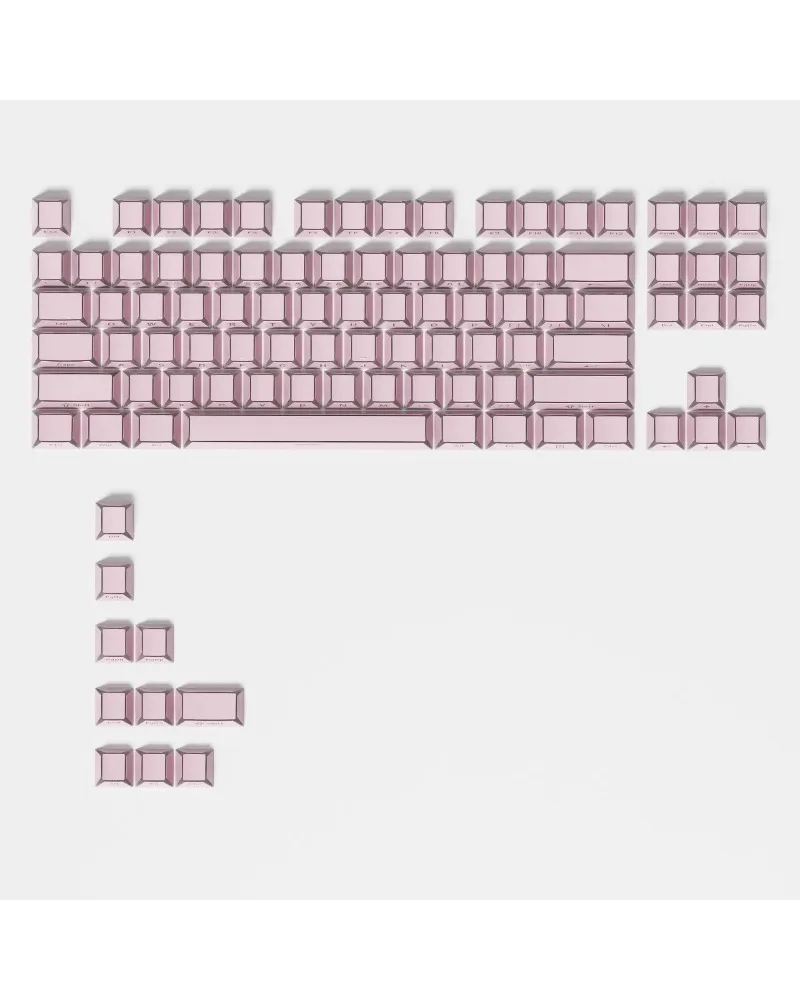 Premium Folded Light-transmitting PBT Keycaps Micro Sand Surface 97 Keys Original Height Wooting Mechanical Accessory
