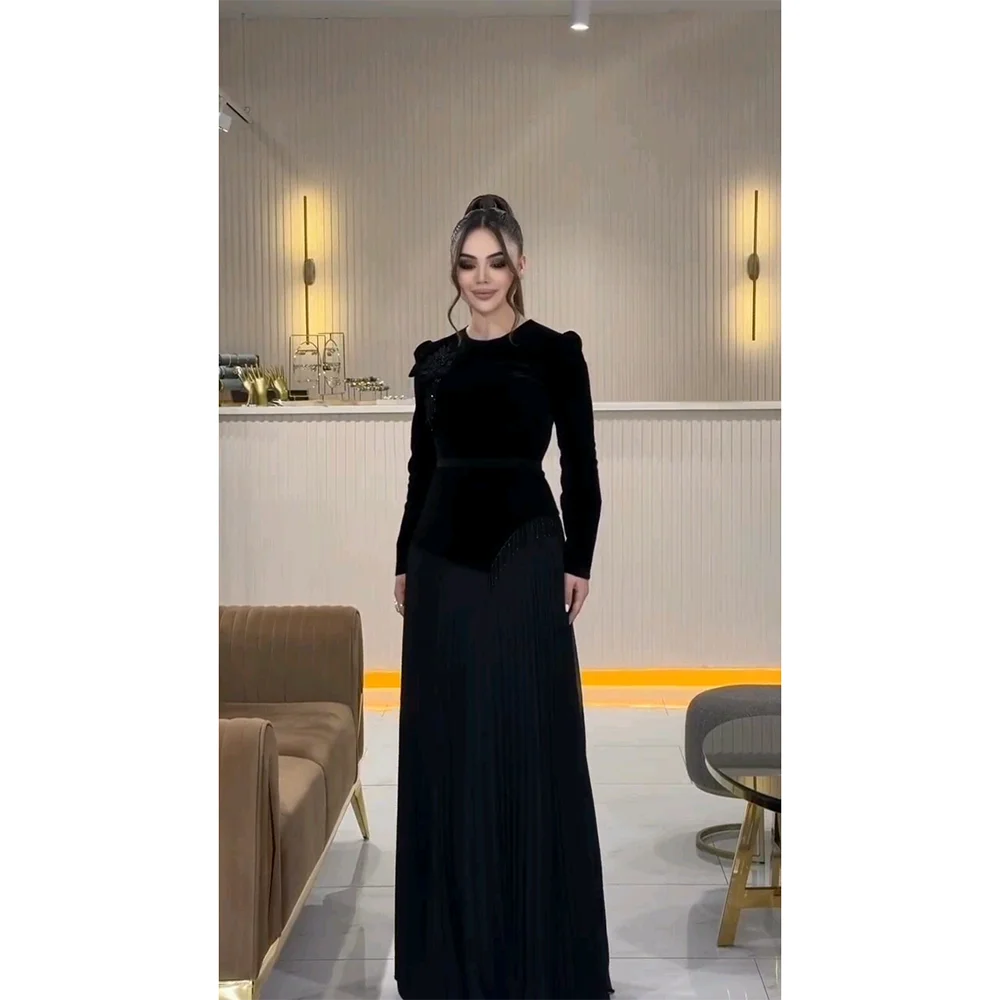 Customized Elegant O Neck Long Sleeves Evening Gowns for Women Elegant Flower Sequin Prom Dress A-lline Floor-Length Dresses
Customized Elegant O Neck Long Sleeves Evening Gowns for Women Elegant Flower Sequin Prom Dress A-lline Floor-Length Dresses