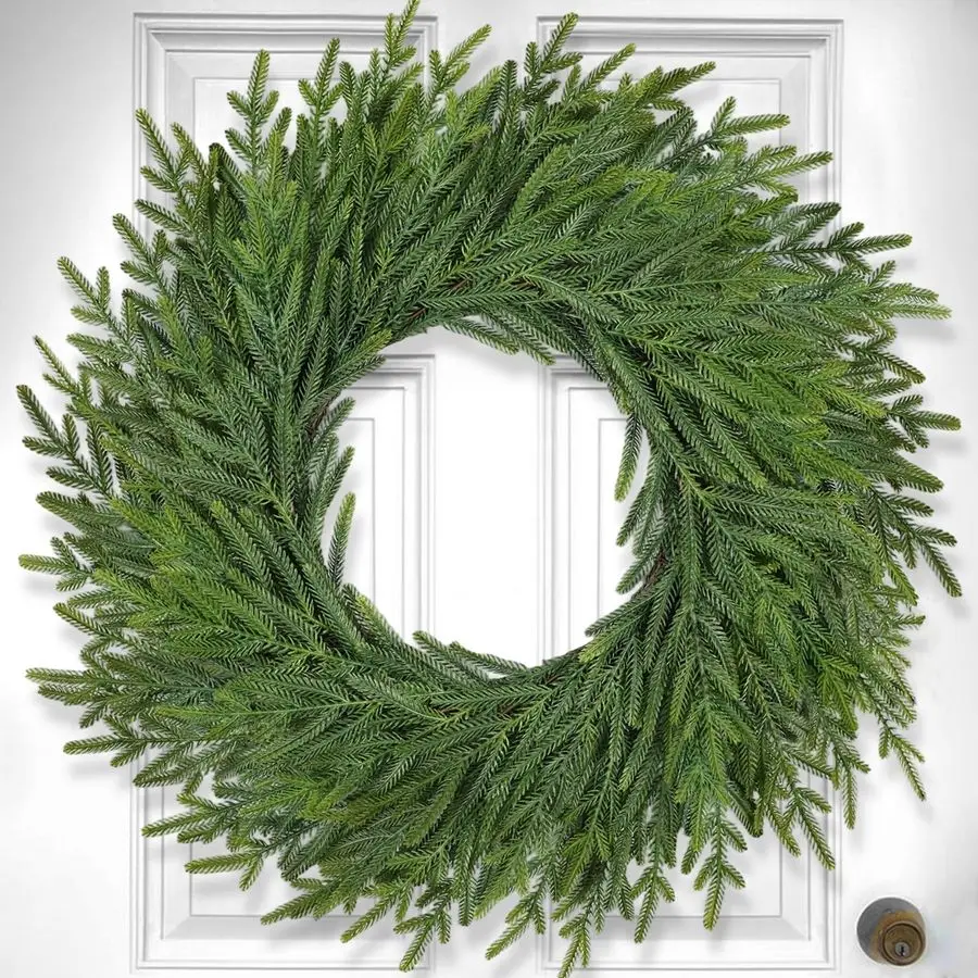 Inch Christmas Wreaths for Front Door Real Touch Large Xmas Winter Pine Cedar Wreaths for Windows Outdoor Indoor Christmas Holid
Inch Christmas Wreaths for Front Door Real Touch Large Xmas Winter Pine Cedar Wreaths for Windows Outdoor Indoor Christmas Holid