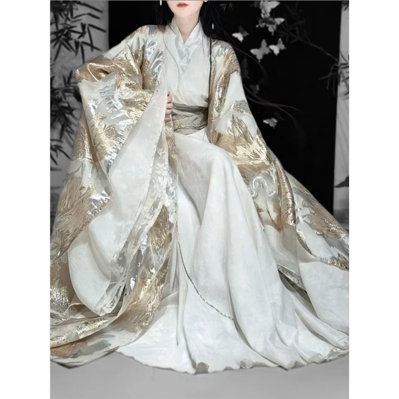 Xianxia style golden Hanfu heavy industry waist-length weaving gold gorgeous court style high-end ancient clothing
Xianxia style golden Hanfu heavy industry waist-length weaving gold gorgeous court style high-end ancient clothing