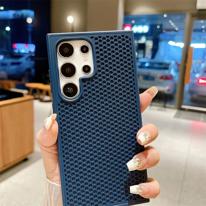 Luxury Solid Color Heat Dissipation Case For Samsung S22 S23 FE S24 Ultra Plus Cooling Shockproof Cover For Galaxy S24 S23 Ultra
Luxury Solid Color Heat Dissipation Case For Samsung S22 S23 FE S24 Ultra Plus Cooling Shockproof Cover For Galaxy S24 S23 Ultra