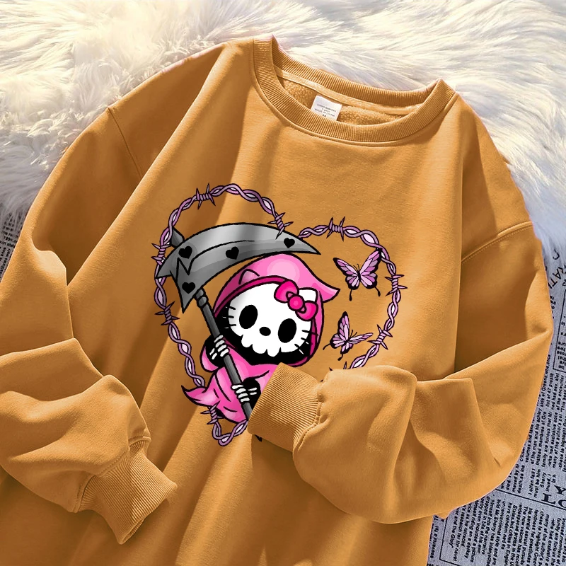 Cat Skull And Love Wo'S Sweatshirt Vintage S-Xxl Sudaderas Autumn High Quality Sudadera Street Casual Warm Pullover Top 'S
Cat Skull And Love Wo'S Sweatshirt Vintage S-Xxl Sudaderas Autumn High Quality Sudadera Street Casual Warm Pullover Top 'S