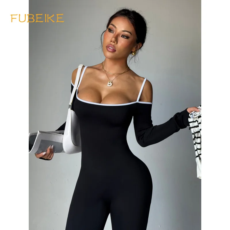 FUBEIKE Seamless Women's Sports Long Sleeve Yoga Camisole Bodysuit Fitness Tight-Fitting Backless Yoga Outfit Sportswear
FUBEIKE Seamless Women's Sports Long Sleeve Yoga Camisole Bodysuit Fitness Tight-Fitting Backless Yoga Outfit Sportswear