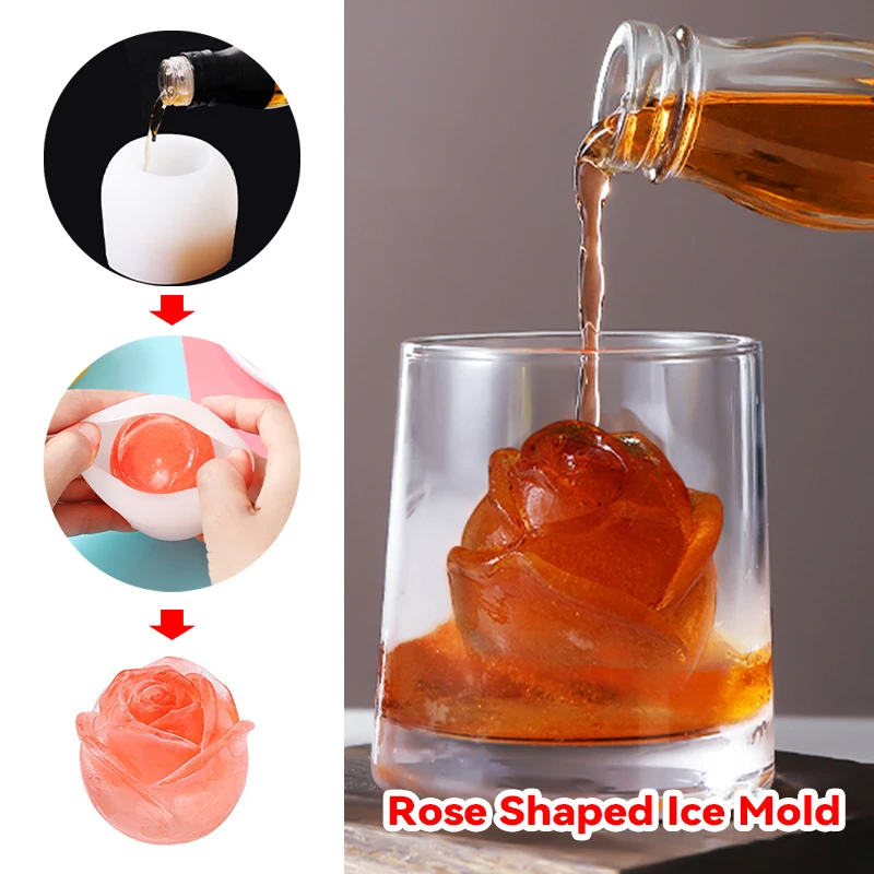 Elegant Rose Shaped Ice Cube Mold Reusable Silicone IceTray Flower Ice Ball Mold Food Grade for Effortless Dessert Summer Drinks
Elegant Rose Shaped Ice Cube Mold Reusable Silicone IceTray Flower Ice Ball Mold Food Grade for Effortless Dessert Summer Drinks