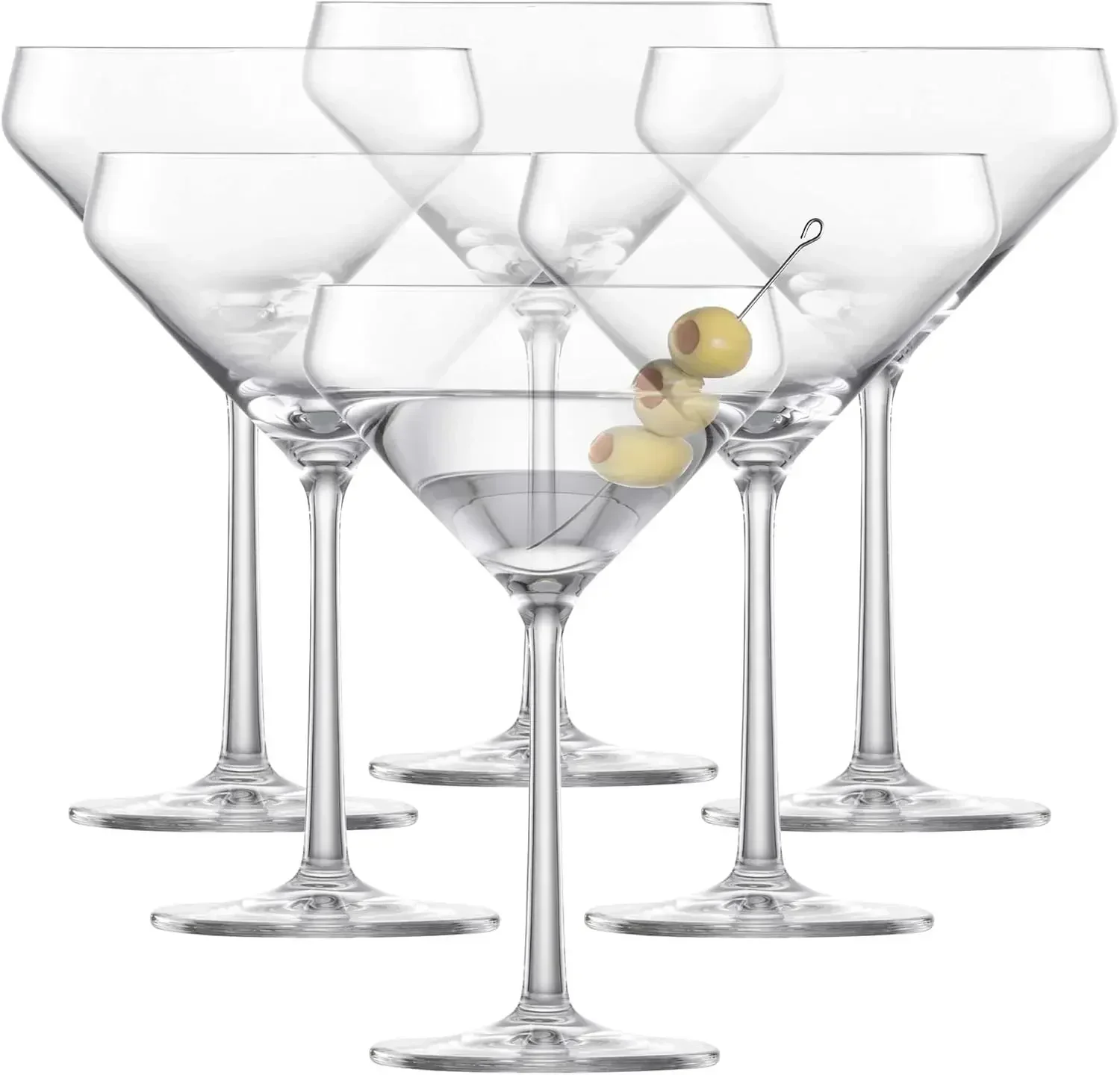 Pure Martini Glass (Set of 6), Cocktail Glasses for Martini, Dishwasher-Safe Machine-Made Tritan Crystal Glasses, Made in German
Pure Martini Glass (Set of 6), Cocktail Glasses for Martini, Dishwasher-Safe Machine-Made Tritan Crystal Glasses, Made in German