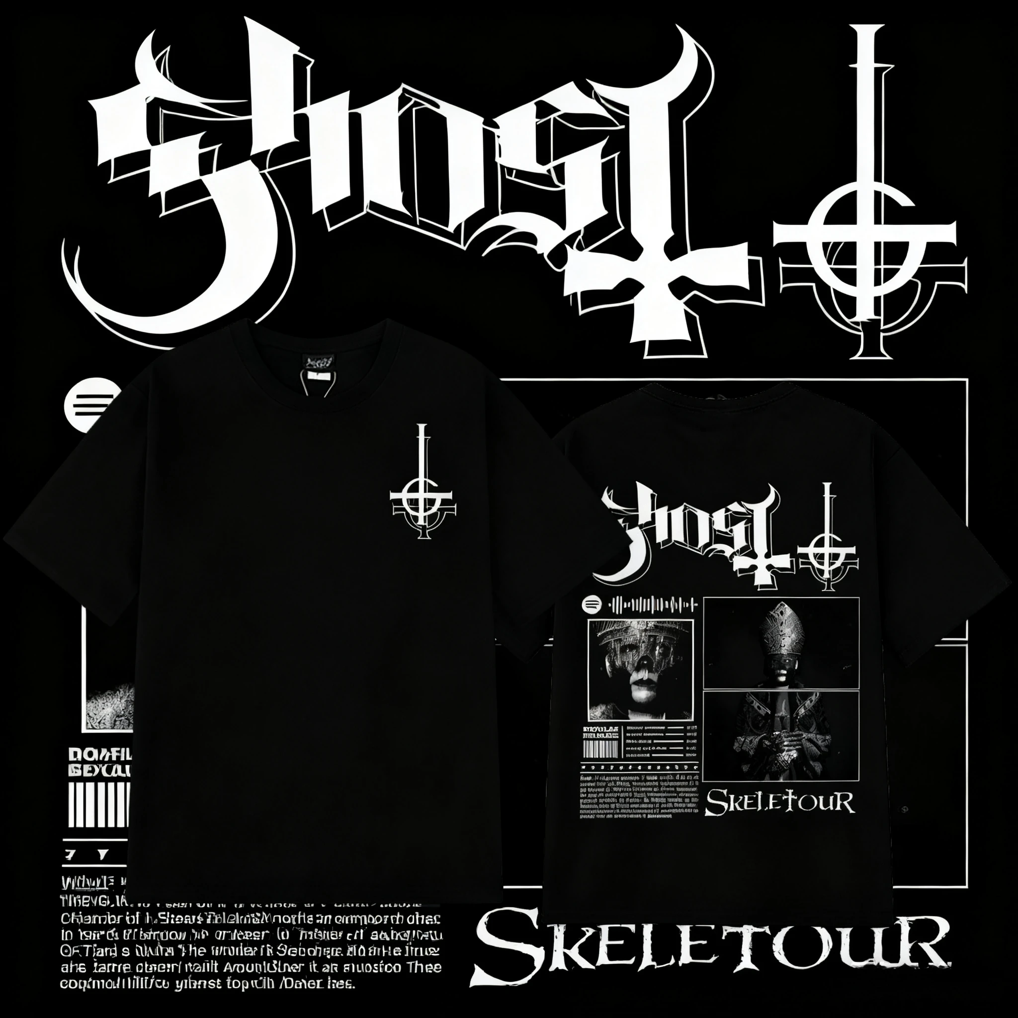 2025 Summer Tour Ghost Band Apparel Shirt Men Women New Skeleta Album Funny Pure 100% Pure Cotton Printed Breathable T-shirt Y2k
2025 Summer Tour Ghost Band Apparel Shirt Men Women New Skeleta Album Funny Pure 100% Pure Cotton Printed Breathable T-shirt Y2k