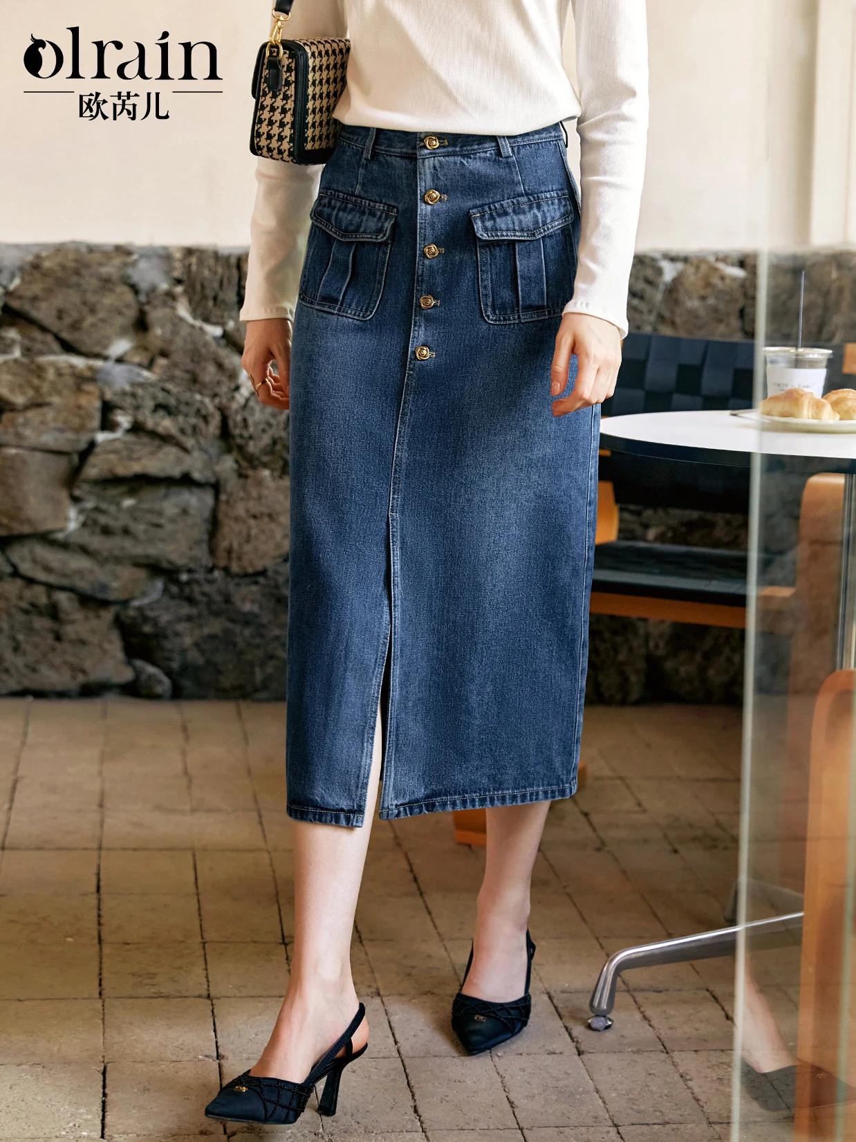 OLrain Women's Denim Skirt 2025 New Commuting Vintage Straight High Waist Chic Metal Button Slit Office Wear Dress N56QB93353
OLrain Women's Denim Skirt 2025 New Commuting Vintage Straight High Waist Chic Metal Button Slit Office Wear Dress N56QB93353