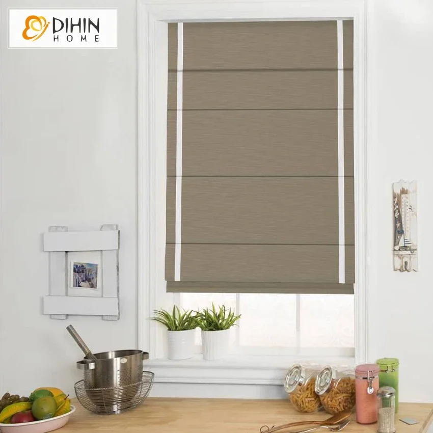 DIHIN HOME Modern Cotton Material High Quality Striped Roman Shade Roman Blinds For Living Room
DIHIN HOME Modern Cotton Material High Quality Striped Roman Shade Roman Blinds For Living Room