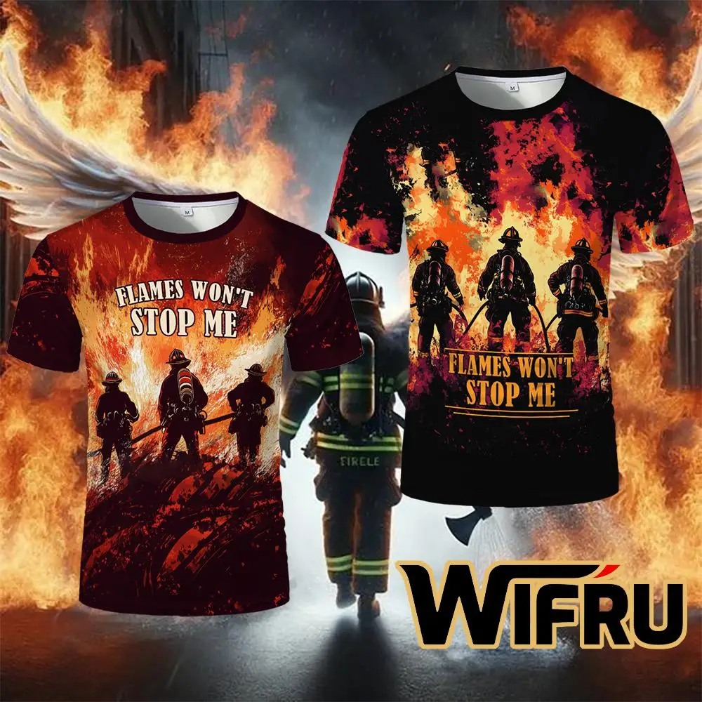 HD Firefighter Firefighting Graphic Men's T-shirt Summer Loose Casual Short-sleeved Tees Y2K Personalized Streetwear Unisex Tops
HD Firefighter Firefighting Graphic Men's T-shirt Summer Loose Casual Short-sleeved Tees Y2K Personalized Streetwear Unisex Tops
