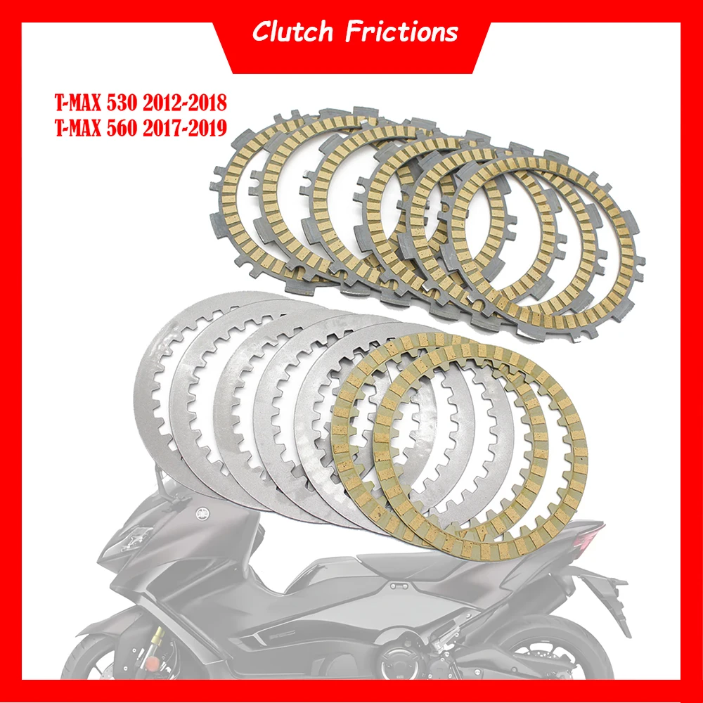 Motorcycle Engine Clutch Friction Plates Steel Plate Disc Kit For Yamaha T-MAX530 XP530 2012-2018 TMAX560 T-MAX560 2017-2019
Motorcycle Engine Clutch Friction Plates Steel Plate Disc Kit For Yamaha T-MAX530 XP530 2012-2018 TMAX560 T-MAX560 2017-2019