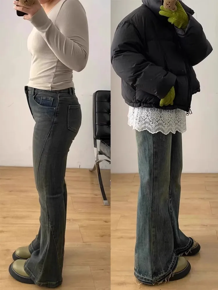 High Waist Flared Jeans Women's Autumn Winter 2025 New Style Slimming Wide Leg Pants Cotton Retro Fit Pear Body Shape
High Waist Flared Jeans Women's Autumn Winter 2025 New Style Slimming Wide Leg Pants Cotton Retro Fit Pear Body Shape