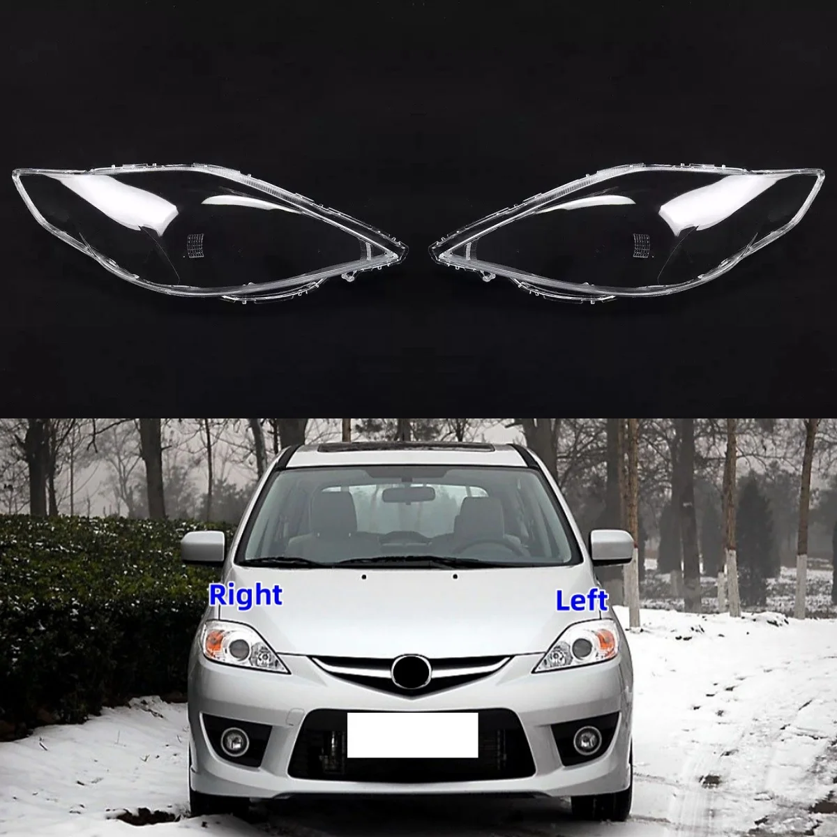 For Mazda 5 M5 2008 2009 2010 Car Accessory Products Transparent PC Material Headlights Lamp Glass Shell
For Mazda 5 M5 2008 2009 2010 Car Accessory Products Transparent PC Material Headlights Lamp Glass Shell