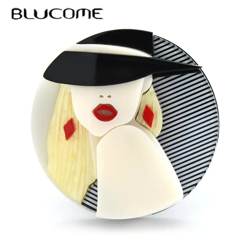 Женская акриловая брошь Blucome, белая брошь в форме шляпы, аксессуар для макияжа, Офисная брошь, Подарочный значок, 2019
Женская акриловая брошь Blucome, белая брошь в форме шляпы, аксессуар для макияжа, Офисная брошь, Подарочный значок, 2019