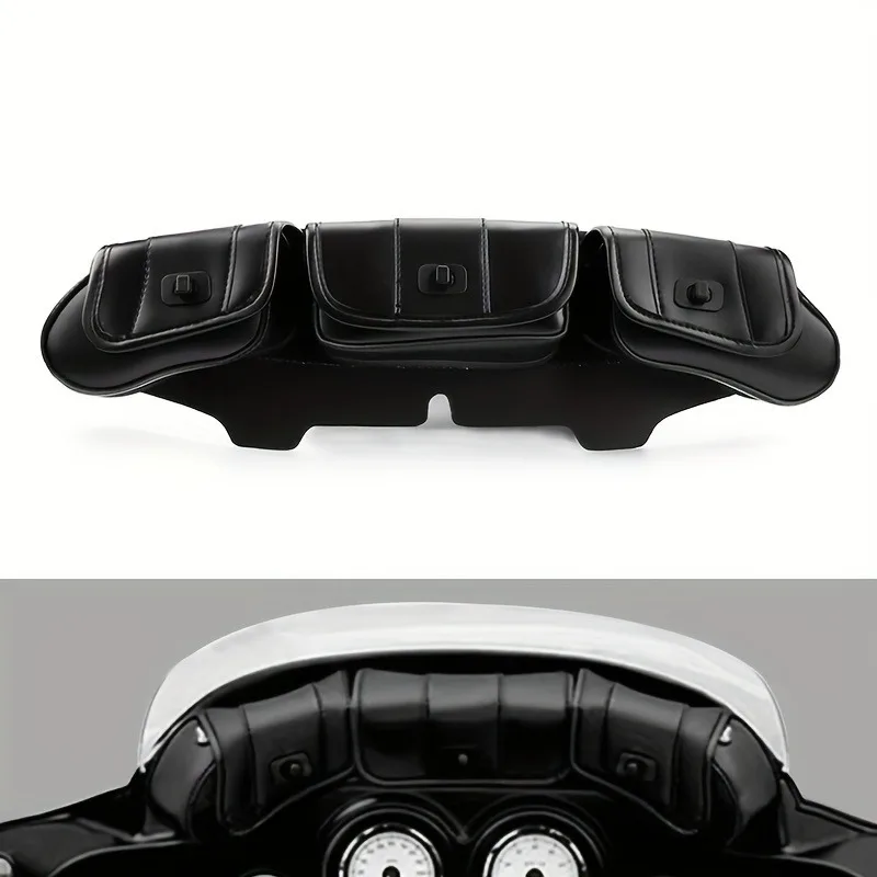 Сумка для лобового стекла мотоцикла из искусственной кожи, подходит для моделей Harley — Davidson Touring, Street Glide, Electra Glide от 1996 до 2013 года
Сумка для лобового стекла мотоцикла из искусственной кожи, подходит для моделей Harley — Davidson Touring, Street Glide, Electra Glide от 1996 до 2013 года