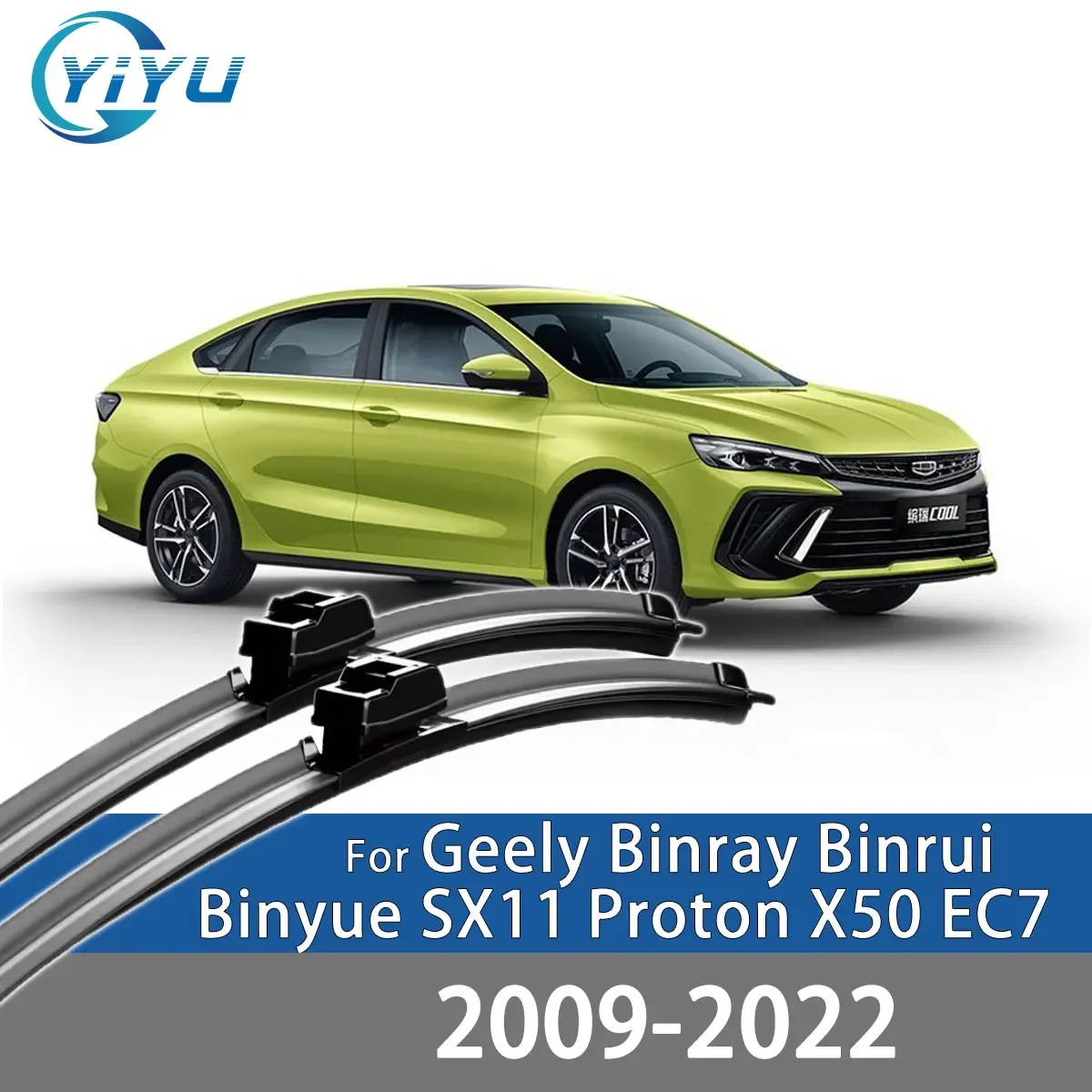 2PCS Car Front Wiper Blades For Geely Binray Binrui Binyue SX11 Proton X50 EC7 2009-2022 Windshield Windscreen Accessories
2PCS Car Front Wiper Blades For Geely Binray Binrui Binyue SX11 Proton X50 EC7 2009-2022 Windshield Windscreen Accessories