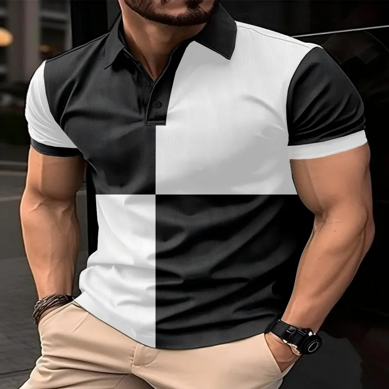 Europe and the United States ins2025 Europe and the United States new men's casual sports polo shirt short sleeve color lapel me
Europe and the United States ins2025 Europe and the United States new men's casual sports polo shirt short sleeve color lapel me