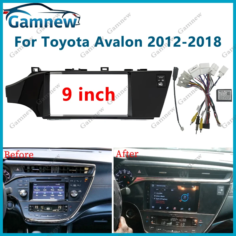9 Inch Car Stereo Dash Radio Fascia Canbus Box Panel Frame For Toyota Avalon 2012-2018
9 Inch Car Stereo Dash Radio Fascia Canbus Box Panel Frame For Toyota Avalon 2012-2018