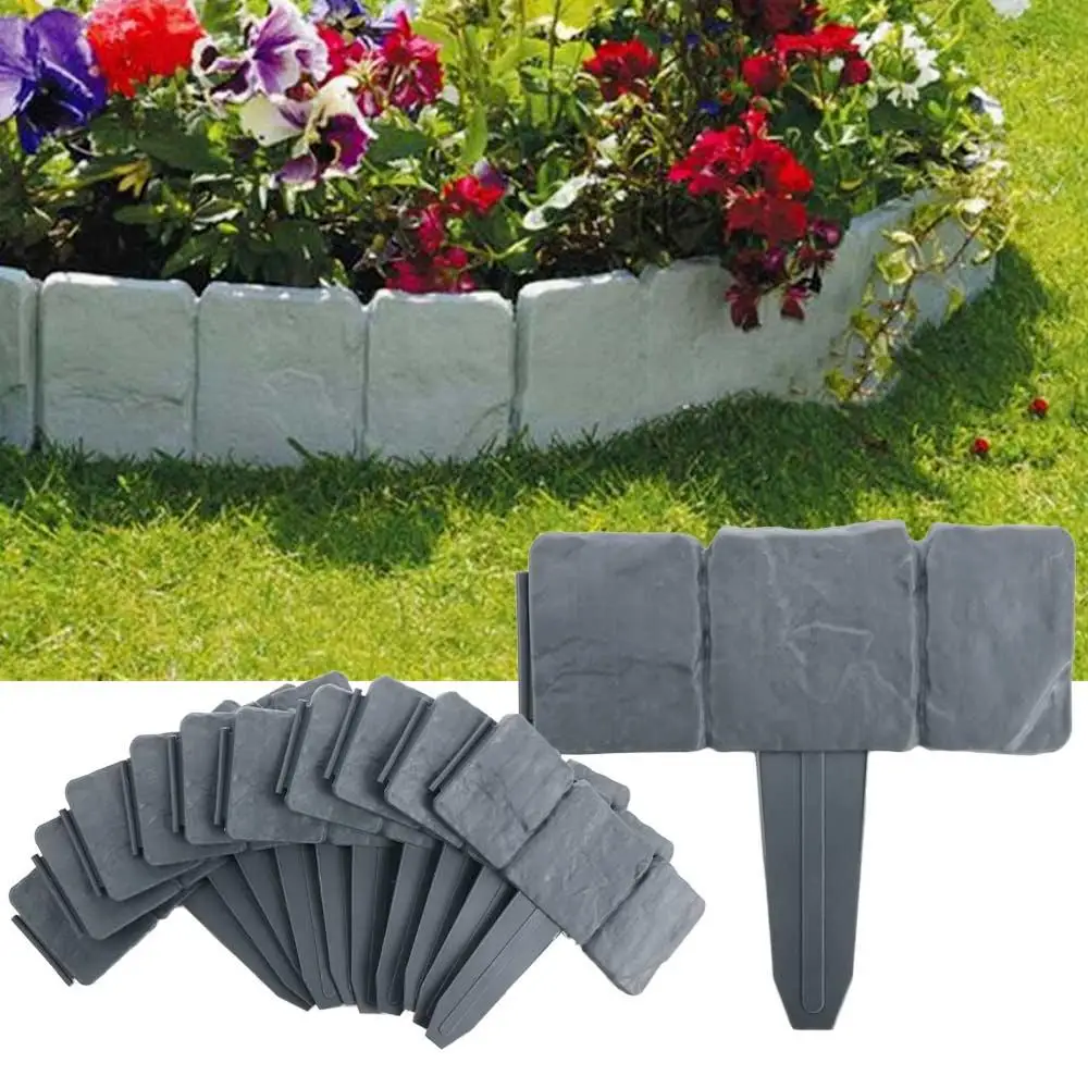 Grey Stone Effect Lawn Edging | Plant Bordering Cobblestone Garden Border | Flower Bed & Grass | Garden Fence | 10 Pieces
Grey Stone Effect Lawn Edging | Plant Bordering Cobblestone Garden Border | Flower Bed & Grass | Garden Fence | 10 Pieces