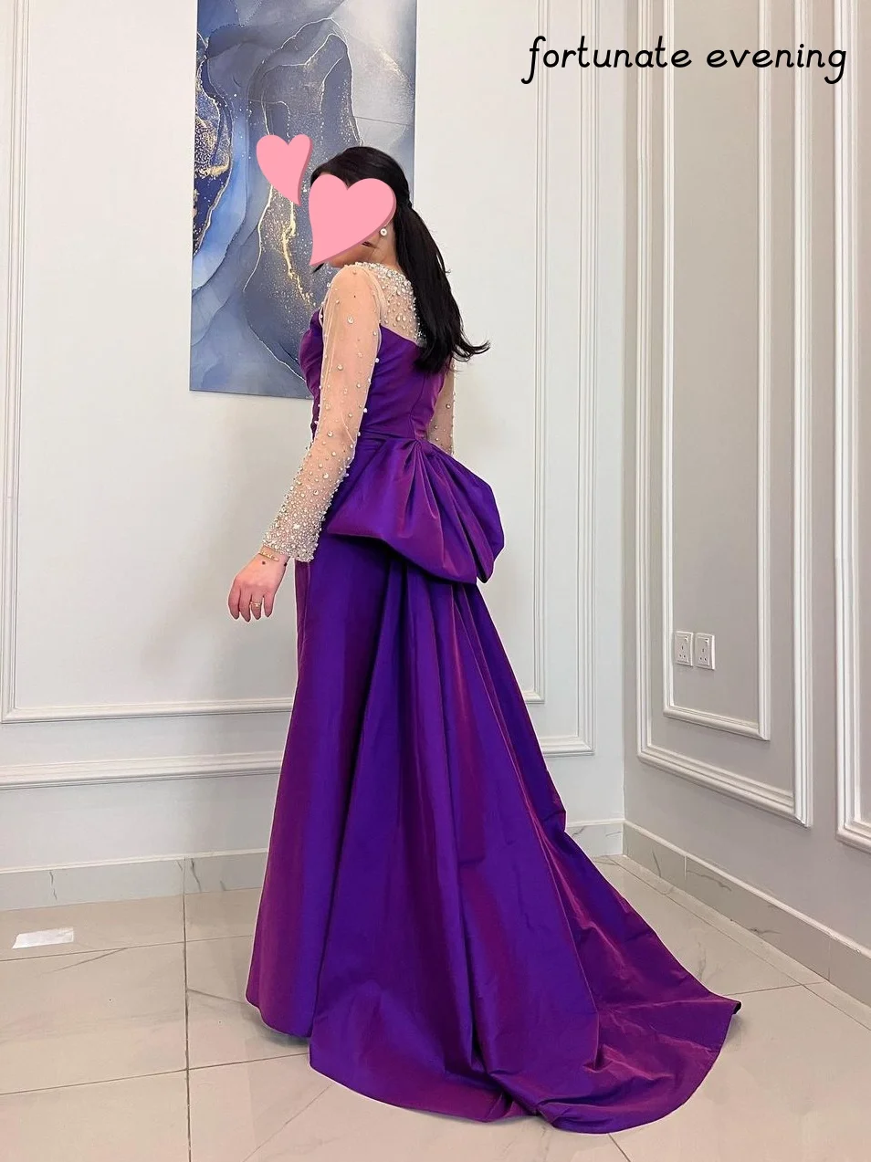 Fortunate Evening Elegant Vintage Sweet Purple Crystal Beading Bow Customized Formal Occasion Prom Dress Evening Party Gowns
Fortunate Evening Elegant Vintage Sweet Purple Crystal Beading Bow Customized Formal Occasion Prom Dress Evening Party Gowns