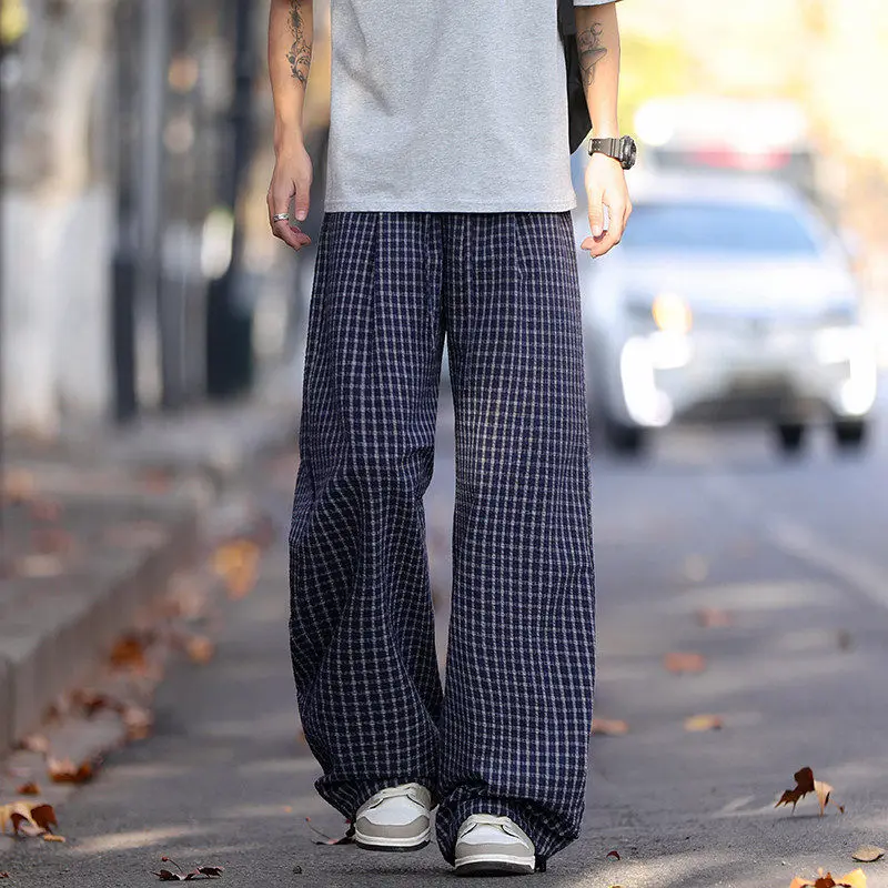 Men's Straight Leg Bubble Cloth Pants Spring Summer Thin Lazy Sle Casual Floor Length Wide Leg Vintage American Leisure
Men's Straight Leg Bubble Cloth Pants Spring Summer Thin Lazy Sle Casual Floor Length Wide Leg Vintage American Leisure